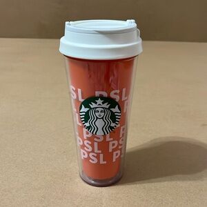 Starbucks Orange PSL Tumbler with White Lid
